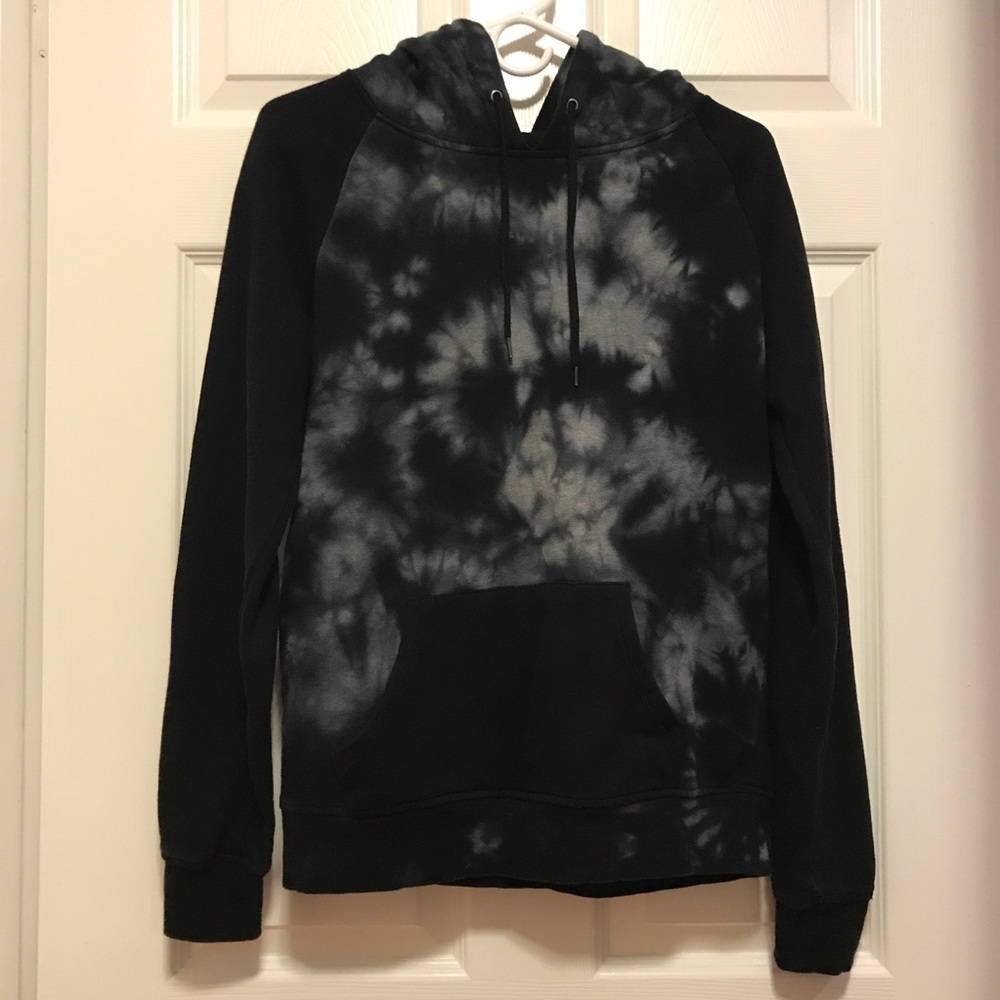 Zumiez Black Tie-Dye Sweatshirt